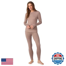 Cuddl Duds Womens Thermal Underwear Set - Heavyweight Base Layer Long Johns - Ta