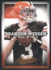 2013 Panini Absolute #24 Brandon Weeden Cleveland Browns 4016