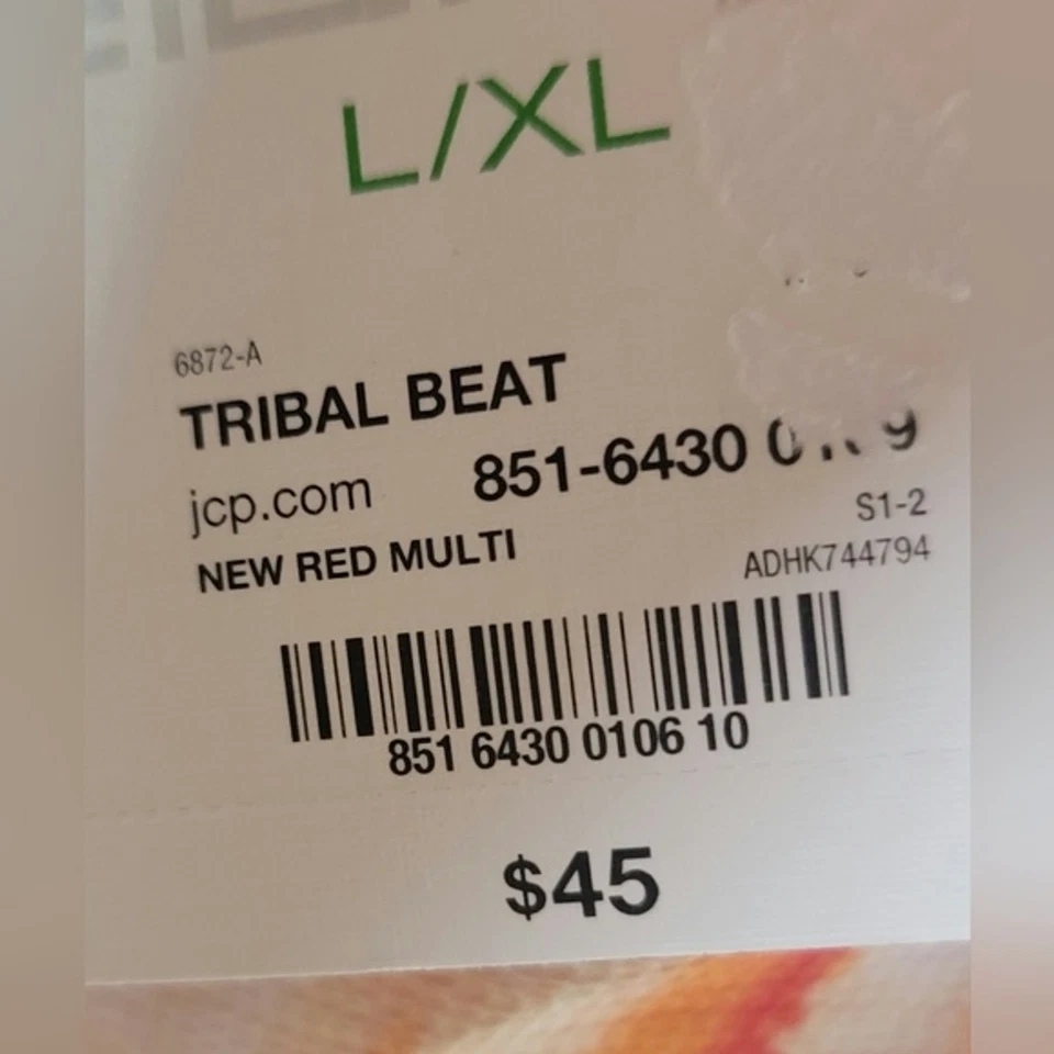 Liz Claiborne Tribal Beat Women's Kimono Cover Up Sz L/XL Mult Color NWT Stretch - Image 3 of 4