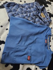 lot of 2 Wrangler Men's Western 1 long sleeve 1 short sleeve