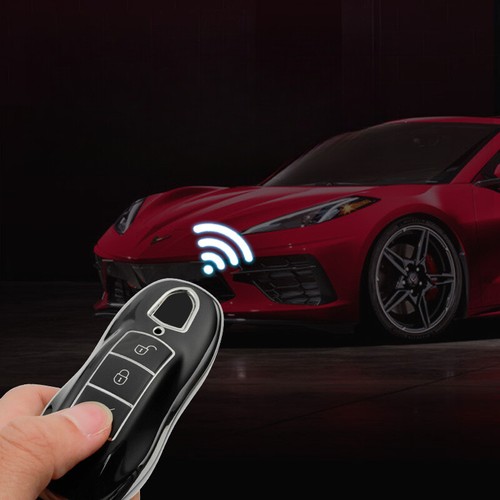 Soft TPU Remote Key Fob Cover For Porsche Cayenne Panamera Macan 718 Cayman 911 - Picture 5 of 9