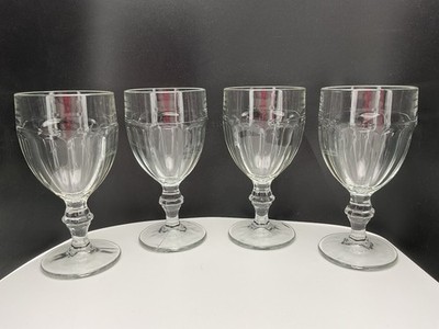 4 Vintage Libbey 10 oz Duratuff Gibraltar Goblet Iced Tea Water Glasses