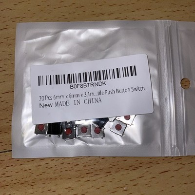 Neu Longkun 20× SMT taktiler Druckschalter 6×6×3,1mm 4-polig