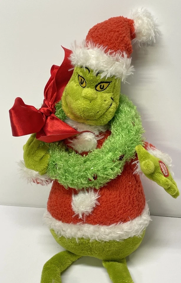 Cómo el Grinch robó sello de Navidad ilumina conversaciones sonido parlante peluche ⭐️ Foto 2 de 4