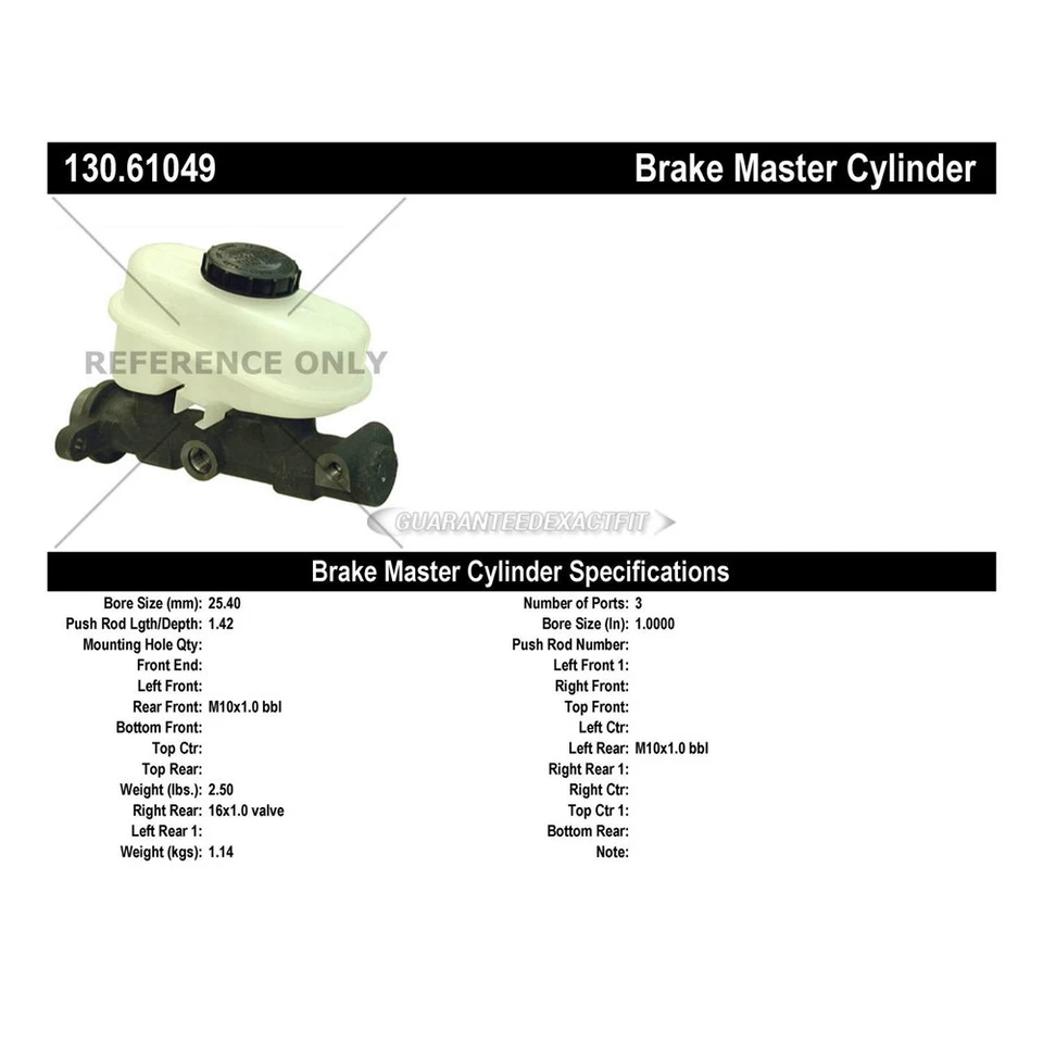 For Ford Country Squire LTD Crown Victoria Centric Brake Master Cylinder TCP — 第 3/3 张图片