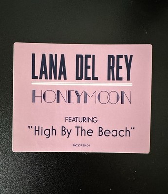 Replacement Hype Sticker for Lana Del Rey Honeymoon Standard & Red Edition Vinyl