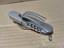 VINTAGE MULTIFUNCTIONAL KNIFE TACTICAL KIT STAINLESS STEEL CAMPING UTILITY TOOLS