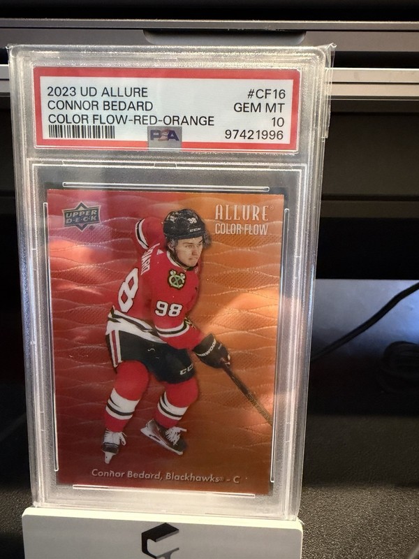 2023-24 Upper Deck Allure - Color Flow Connor Bedard #CF-16 Red Orange (RC)