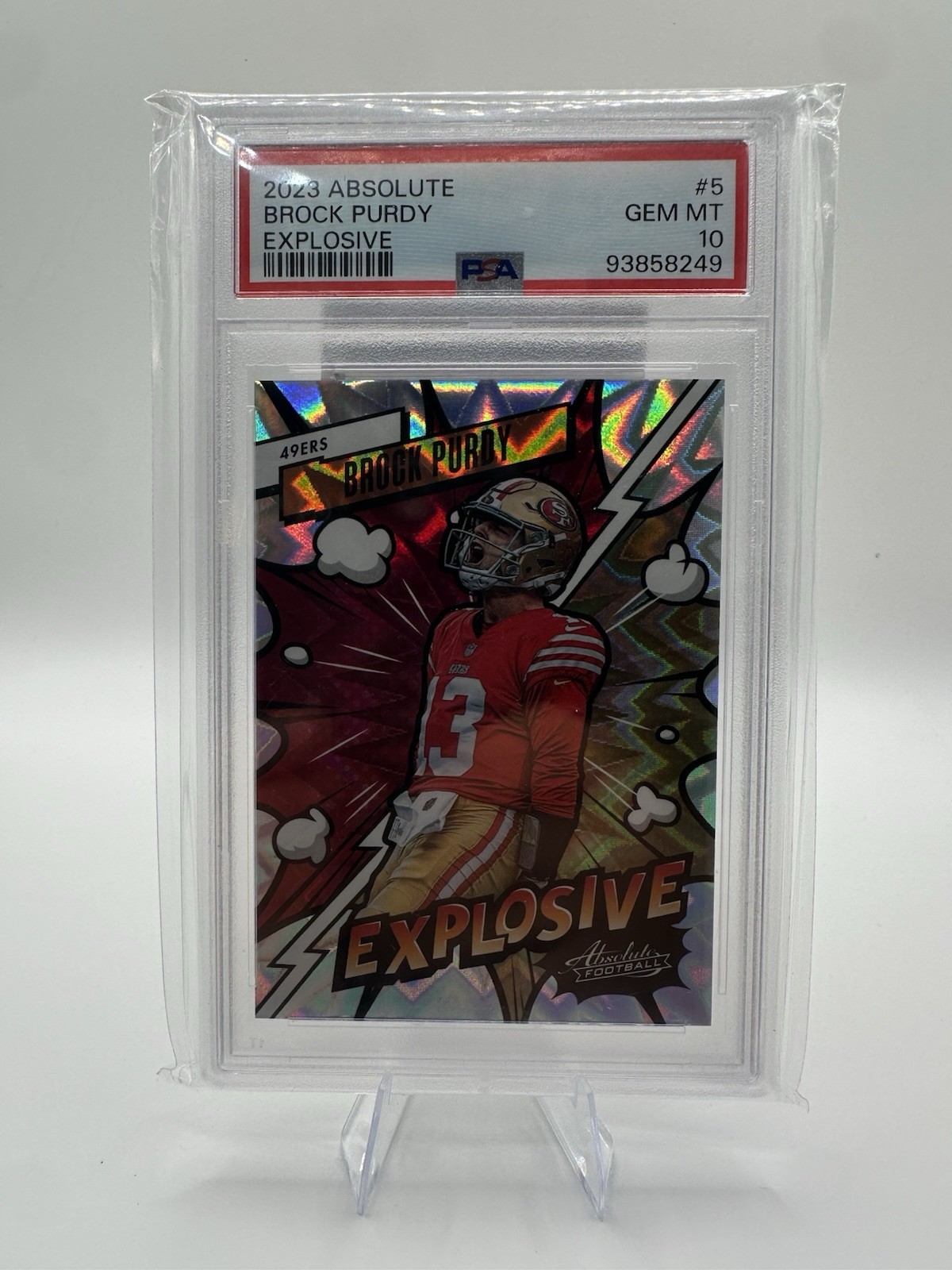 2023 Panini Absolute - Explosive Brock Purdy #5 PSA 10