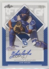 2016 Leaf Perfect Game National Showcase Blue 12/15 Luis Aviles #BA-014 Auto 0cz