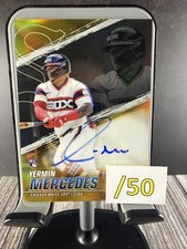 Bowman's Best of 2021 Autographs Gold Refractor /50 Yermin Mercedes Auto B21-YM
