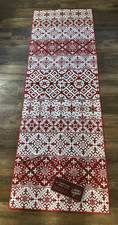 Christmas Runner Rug 2x8 Red Xmas Snowflake Rug Holiday Decor Kitchen NEW