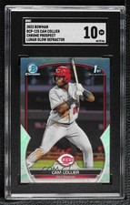 2023 Bowman Chrome Prospects Lunar Glow Refractor Cam Collier SGC 10 GEM 14p0
