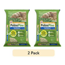  2 pack Feline Pine Original 100 Natural Pine Non-Clumping Cat Litter 40lb