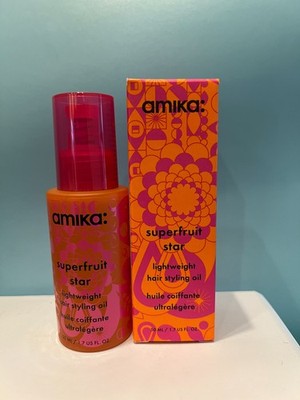 Amika Super Fruit Star Lightweight Hair Styling Oil 1.7oz New, Full Size