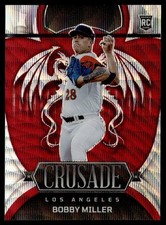2023 Panini Chronicles Crusade Red Wave Bobby Miller Rookie 178/199 Los Angeles