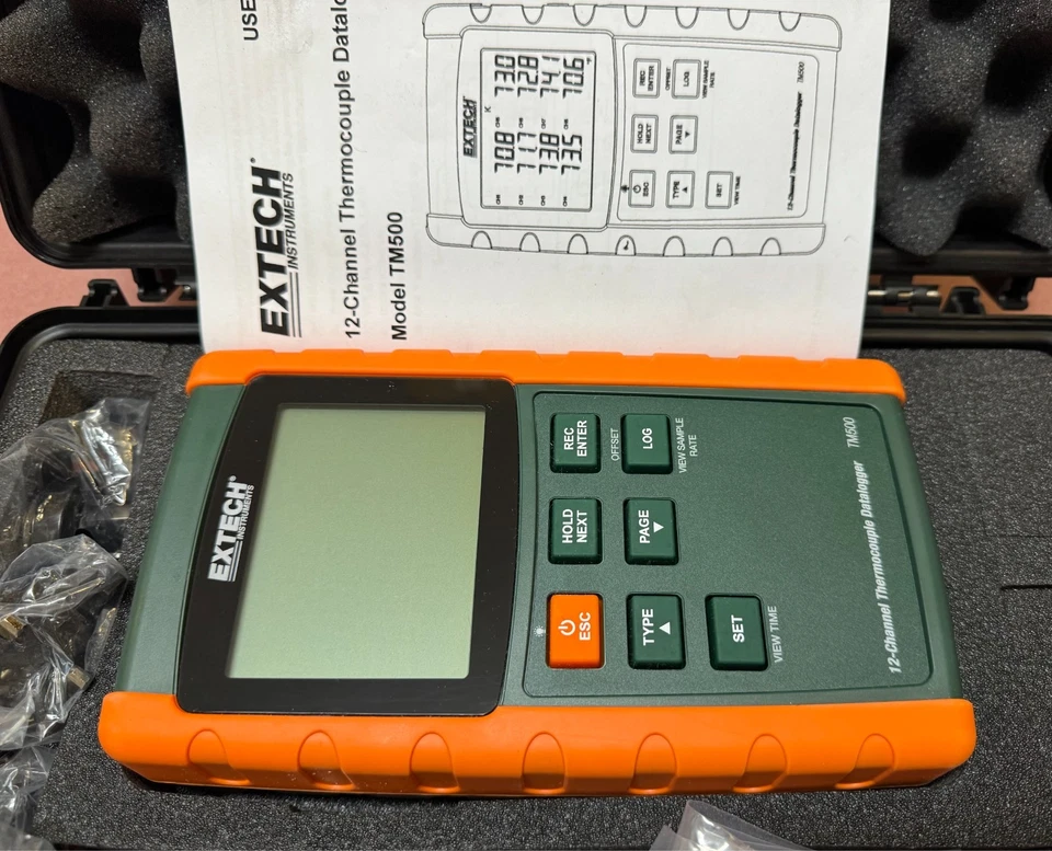 Extech TM500 - 12-Channel Datalogging Thermometer - Image 3 of 4