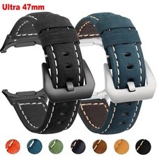 Leather Strap for Samsung Galaxy Watch Ultra 2025 /7Ultra 47mm No Gaps Wristband