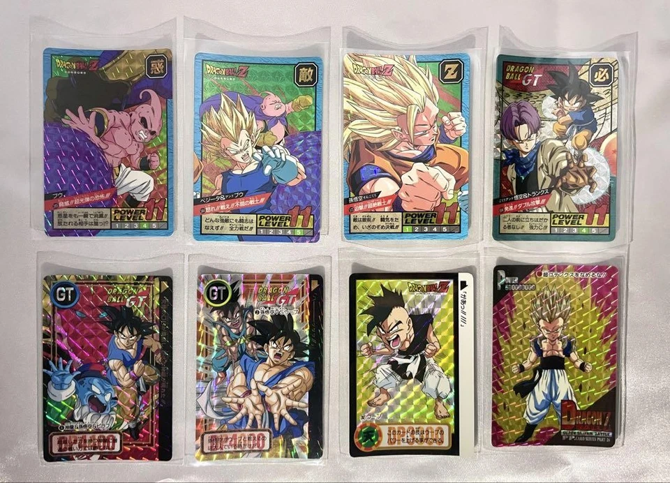 Dragon Ball Carddass Super Battle 32 Card Set Including 8 Rare Cards Used - Image 2 of 3