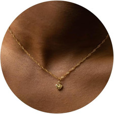 Heart Necklace - Dainty 14K Gold Necklaces for Women Trendy Small Heart Pendant