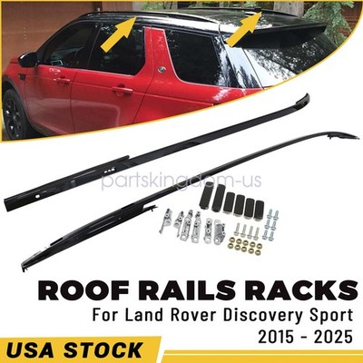 2x Roof Rails Racks for Land Rover Discovery Sport 2015-2025 Black Pair Bars