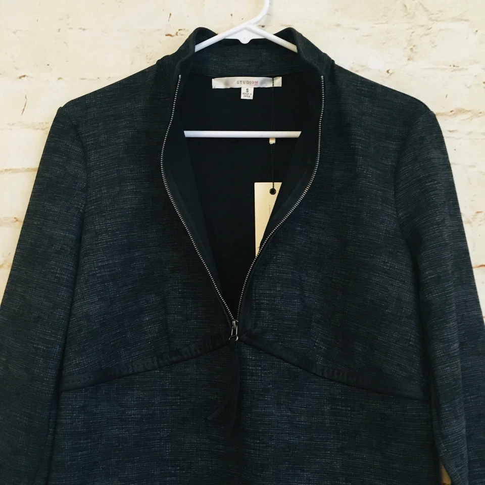 Studio M Women's Size Small Black Josette Pull Over Jacket NWT - Image 3 of 4