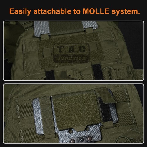 Tactical Vest Phone Holder Carrier Front Admin Cellphone Pouch - Photo 22 sur 26