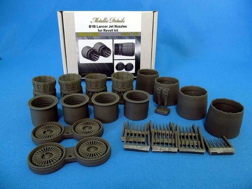 Metallic Details MDR4835 B-1B Lancer jet nozzles (Revell) 1/48 scale resin - Picture 6 of 10