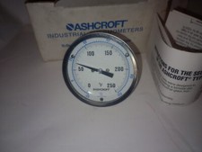 NEW GENUINE ASHCROFT 3" BIMETAL THERMOMETER 7JA-W1532-015 0-250F MADE IN USA