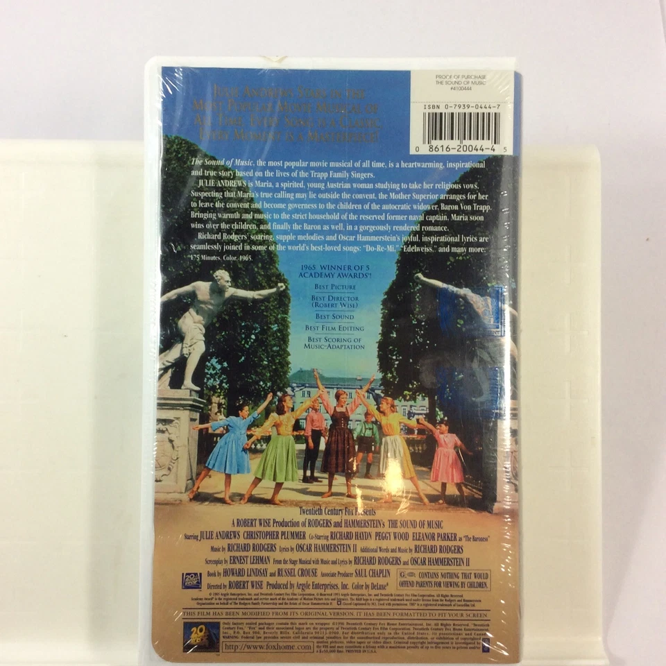 20th Century Fox The Sound of Music 1965 VHS Shrink Wrap - Image 2 of 4