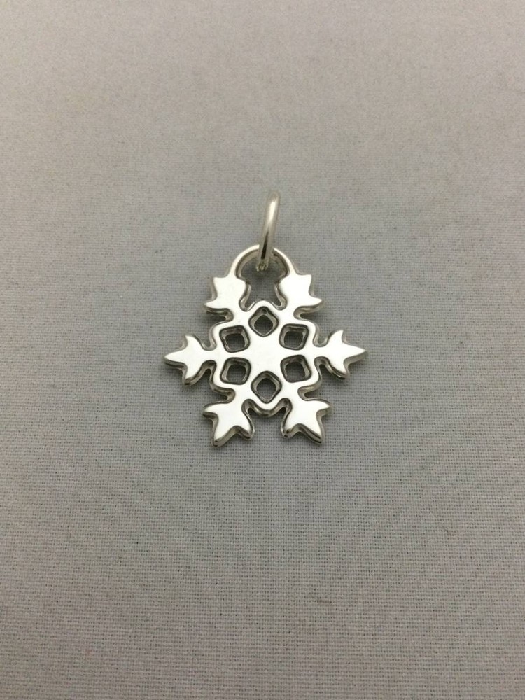 TIFFANY&Co Tiffany Snowflake Necklace Top Silver Accessories 925 [B466529]