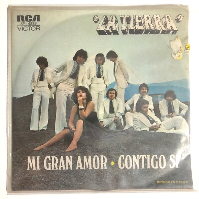 LA TIERRA -MI GRAN AMOR / CONTIGO SI- 1977 MEXICAN 7'' SINGLE PS CUMBIA