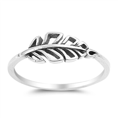 Cutout Leaf Cute Ring New .925 Sterling Silver Band Sizes 4-10 | eBay