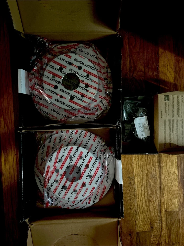 Pastillas y rotores de freno traseros Powerstop Evolution Plus 97-05 Lexus GS300 Foto 2 de 3