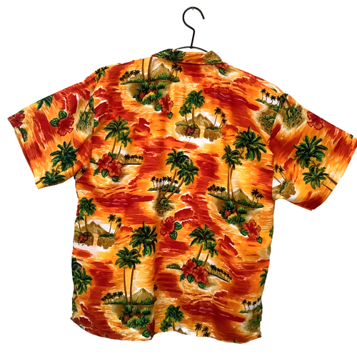 Highness Hawaiian Shirt Mens Coconut Tree Print Beach Vacation Aloha Party - Picture 5 of 15
