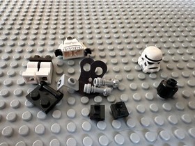 *RETIRED* LEGO Star Wars Sandtrooper Minifig (sw0271) Black Pauldron (from 8092)