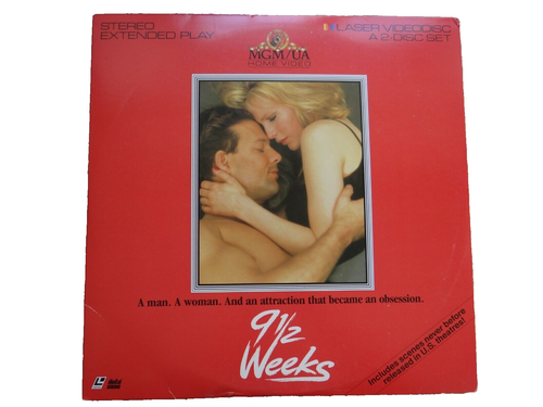9 1/2 Wochen US Laser Disc LD Film Video CD Laserdisk Mickey Rourke Englisch