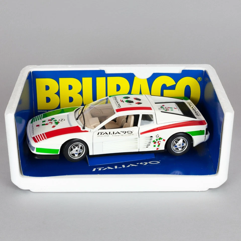 Bburago Ferrari Testarossa Italia 90 (1984) 1:18 COD. 3019 con scatola w box NEW - Immagine 4 di 4