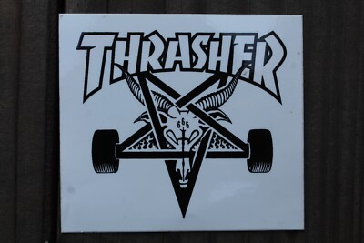 THRASHER Skateboard Magazine Goat Pentagram Z48A Vintage