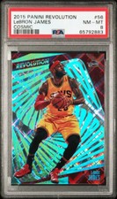 2015-16 Revolution Cosmic #56 LeBron James card /100 PSA 8