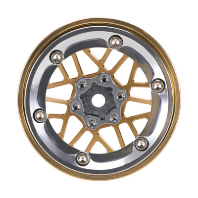 INJORA Brass Aluminum 1.3 Beadlock Wheels for 1/18 1/24