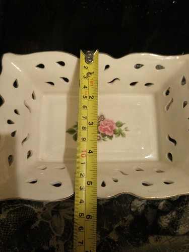 Large Rose Patterned Pin Trinket Dish. 27 - Picture 2 of 5