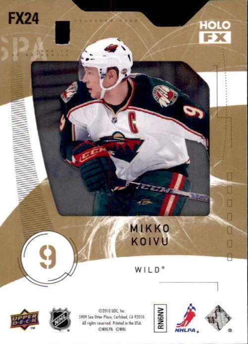 2009-10 SP Authentic Holoview FX Die Cuts #FX24 Mikko Koivu (ref 17717) - Image 2 of 2