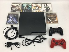 Sony PS3 Slim 120 GB HD Console CECH-2001A Video Game System  TESTED