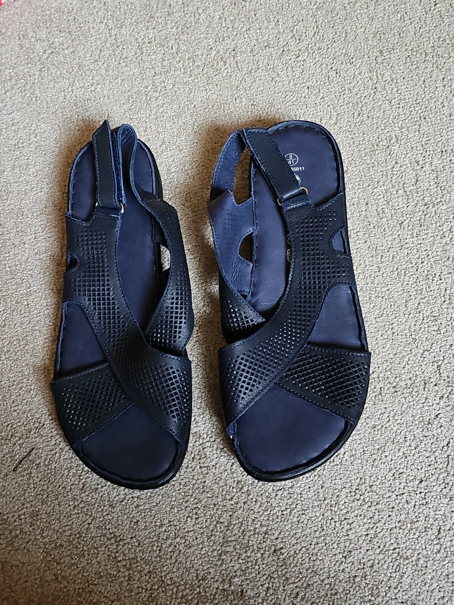 Pavers ladies navy sandals discount