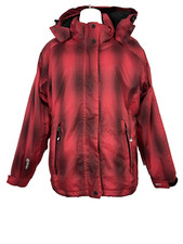 Womens Killtec Coat Red Black Check Padded Waterproof Windproof Skiing Size 16
