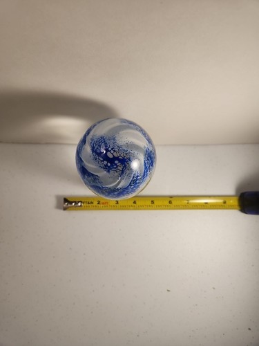 HOT BLOWN GLASS  JELLYFISH Art Glass Paperweight Sculpture (3) 1999 MAUI - Bild 3 von 10