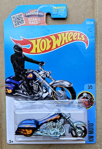 2016 Hot Wheels Treasure Hunt Bad Bagger HW Moto