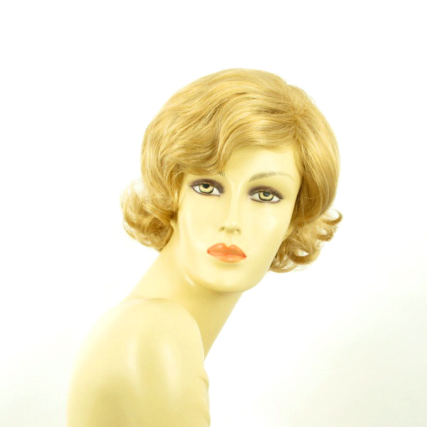 Perruque courte bouclée blonde VALENTIA LG26 solution cheveux fins