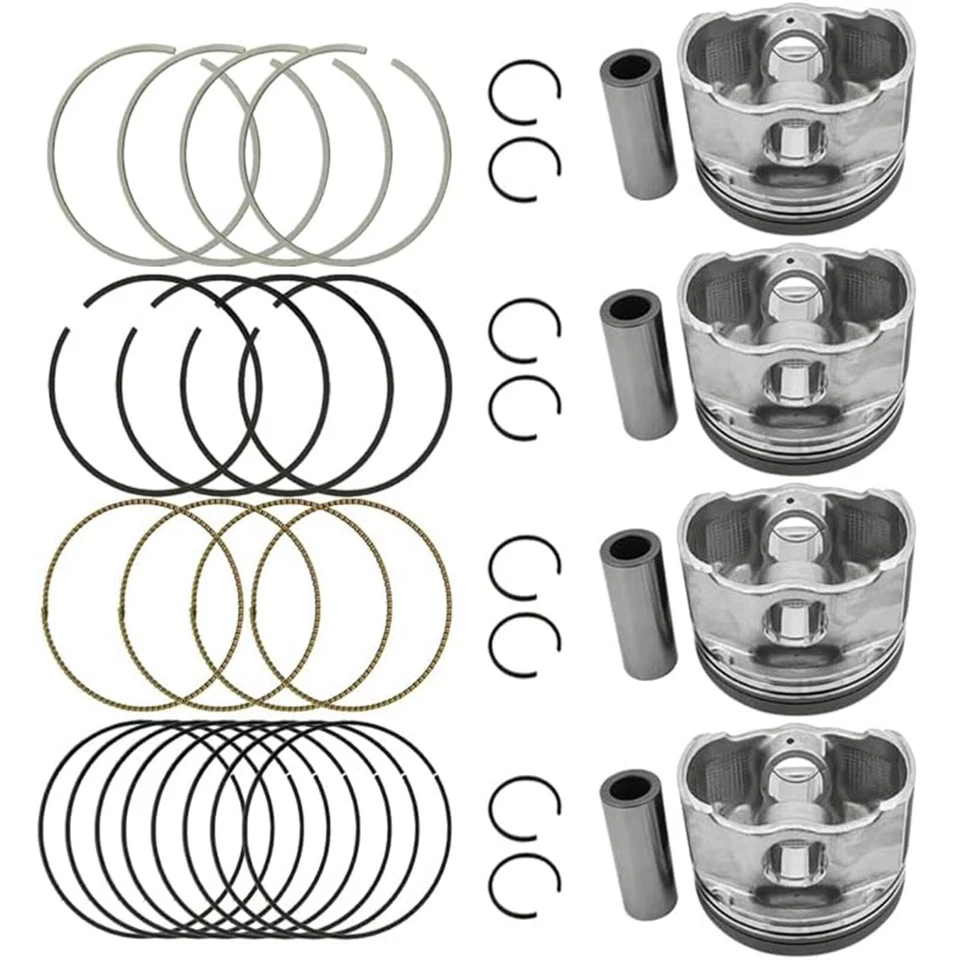 2AZFE Pistons & Rings Kit Fit For 2006-2013 Toyota Camry RAV4 Scion tC XB 2.4L Foto 2 de 4